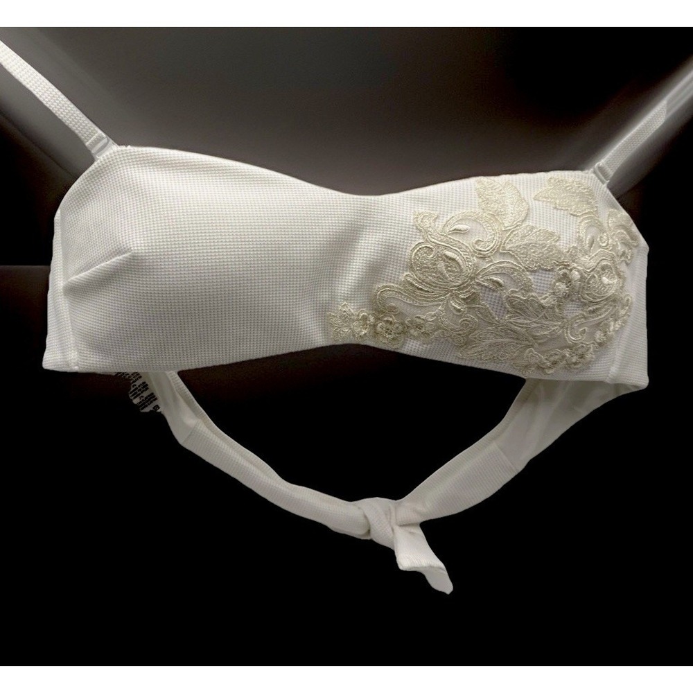 La Perla Bra Strapless Bralette Wedding Sz 34B Lace NWT $320 Retail Made Italy